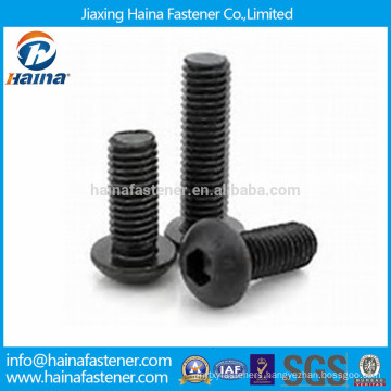 Black Oxide Carbon Steel Hexagon Socket Pan Head Machine Screw